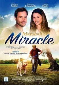 Poster for the movie Marshall's Miracle featuring a Yellow Lab dog actor
