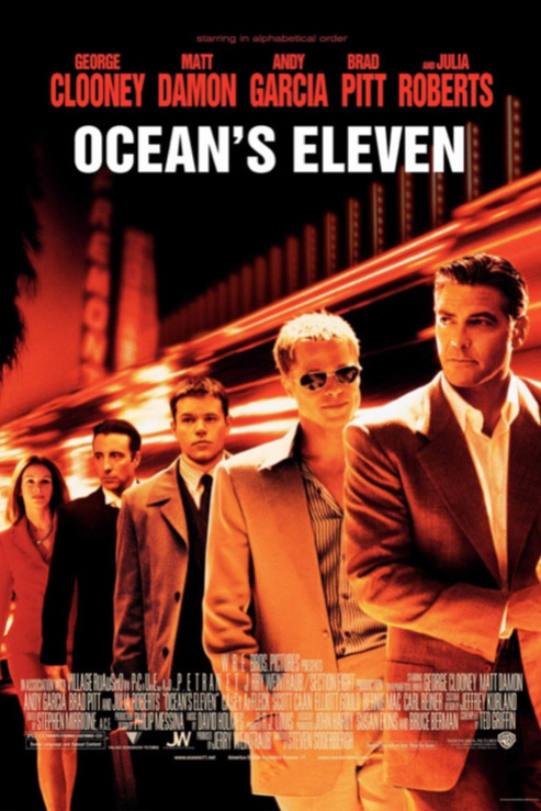 Poster for Ocean's Eleven movie